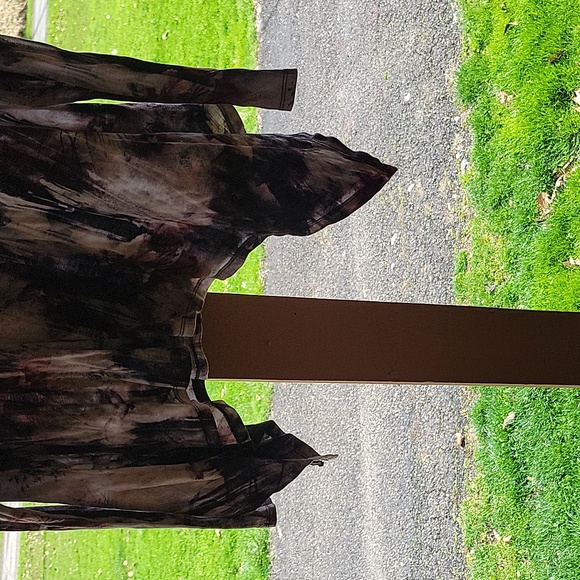 Vera Wang assymetric tie dye long sleeve top tunic - Picture 3 of 9